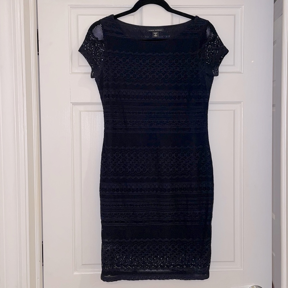Navy Bodycon Blue Lace Dress